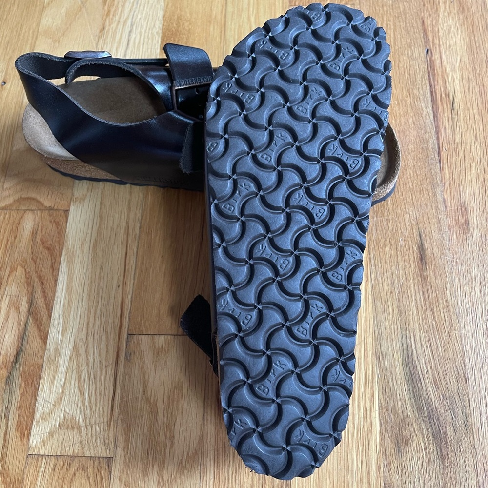 Birkenstock Milano Soft Footbed Smooth Leather Amalfi Testa Di Moro Sz 10 - Picture 6 of 12